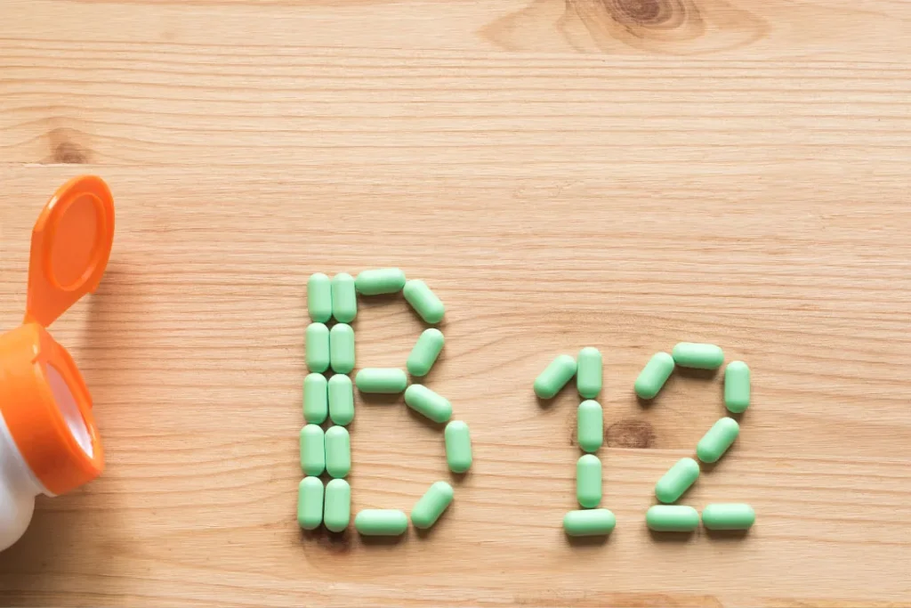 Supplements of vitamin B12.