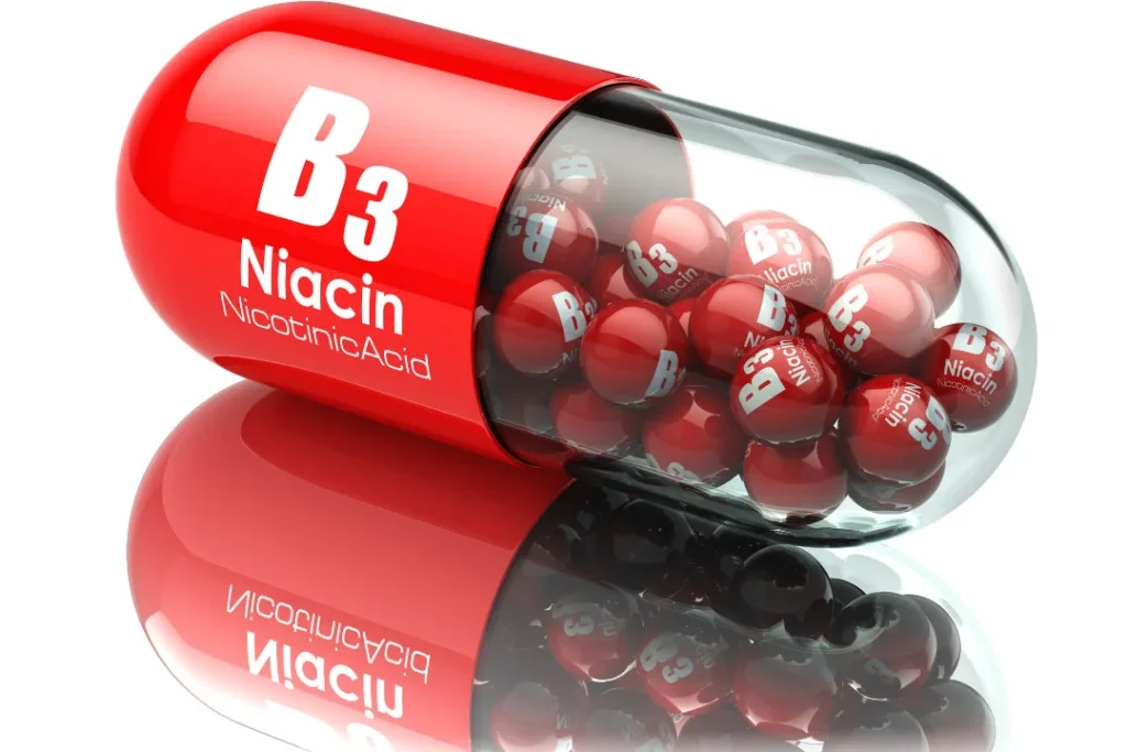Vitamin B3 capsule.