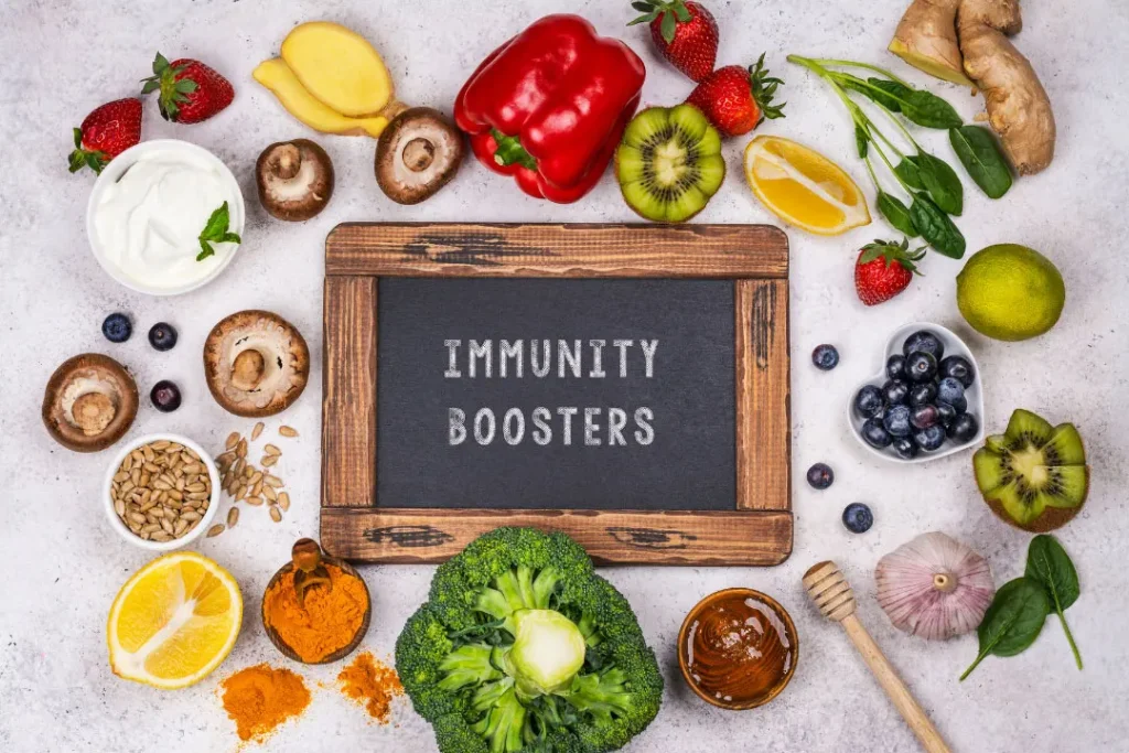 Food sources for boosting immunity. 