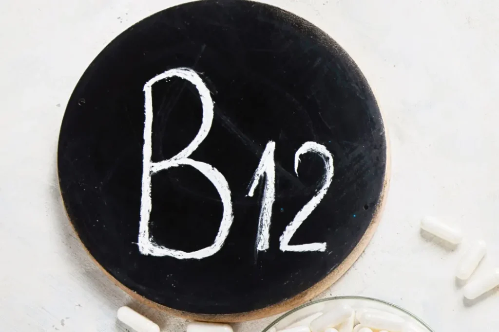 Vitamin B12 symbol. 