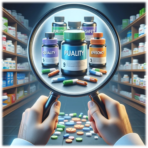 Supplements Quality, purity, Safety and Efficacy