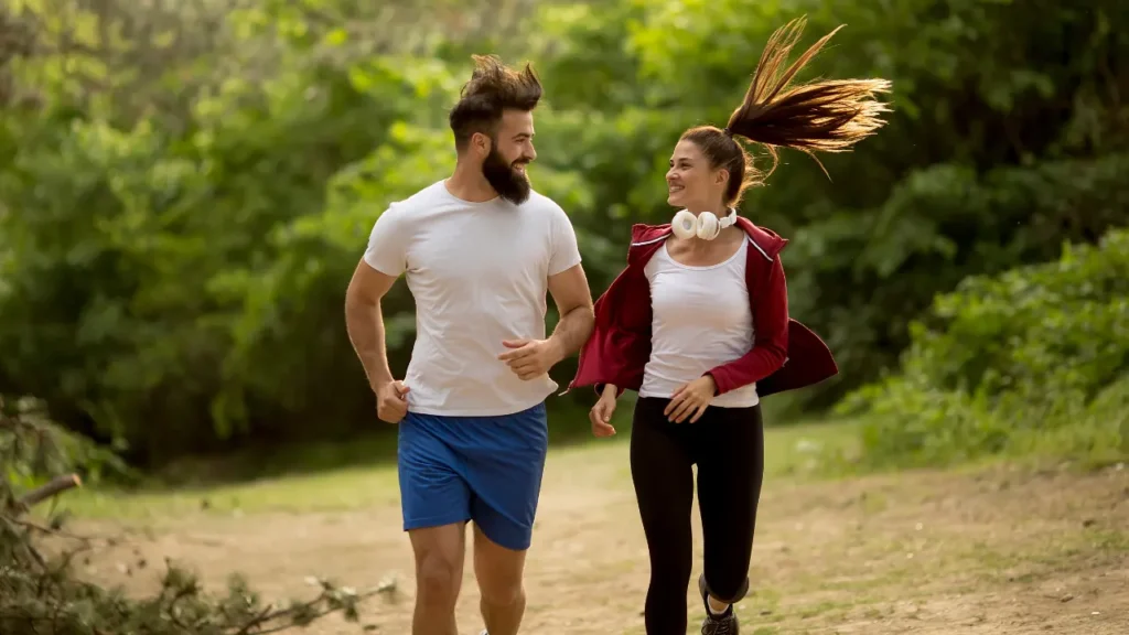 Young Couple running for better and healthy lifestyle