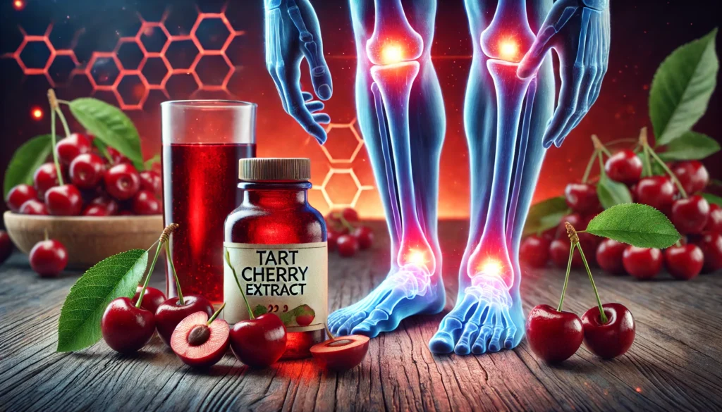 tart cherry extract for gout relief. 